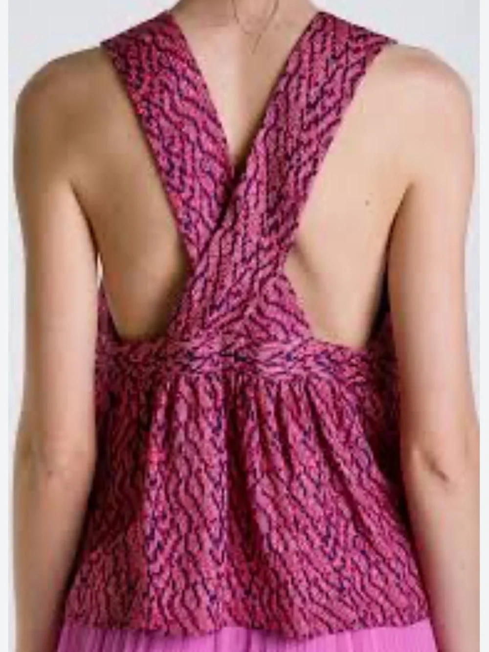$468 Retail %100 Silk See By Chloe Babydoll Top - Picture 1 of 7